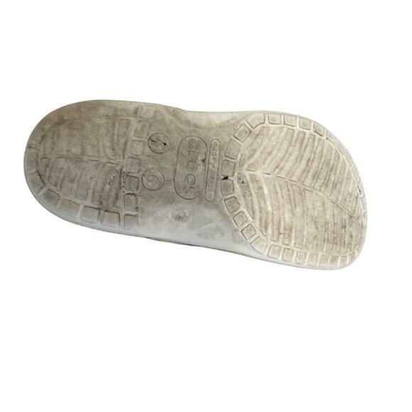 Crocs Clogs With Strap Mushroom Charm Tie Dye size 4 unisex Kids - Picture 9 of 9